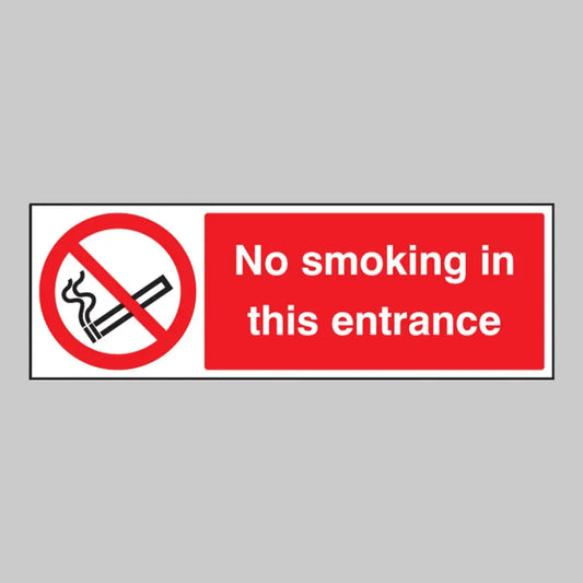 No smoking in this entrance