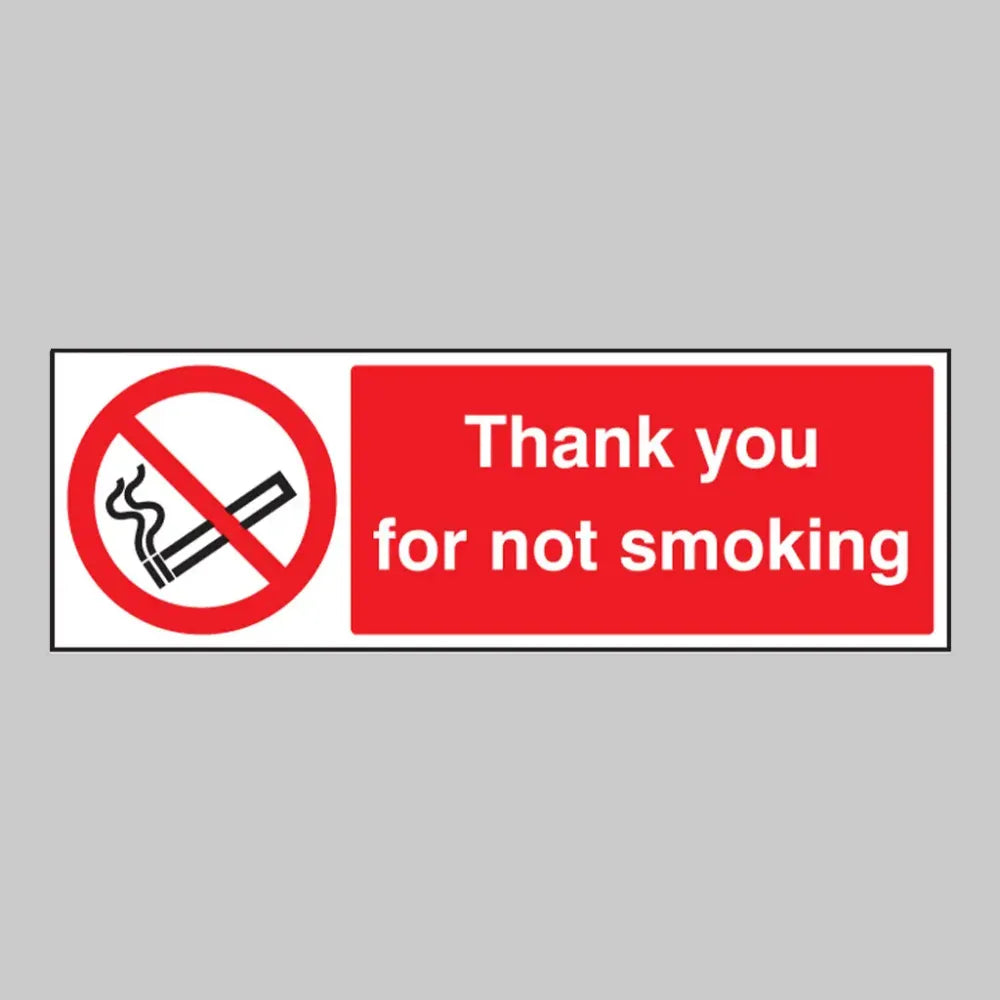 Thank you for not smoking