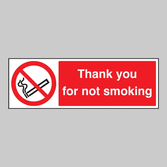 Thank you for not smoking