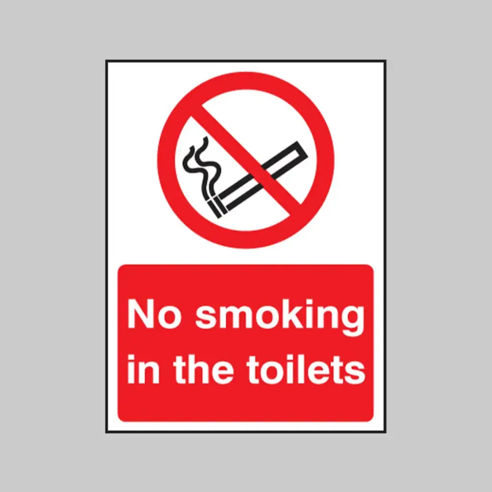 No smoking in the toilets