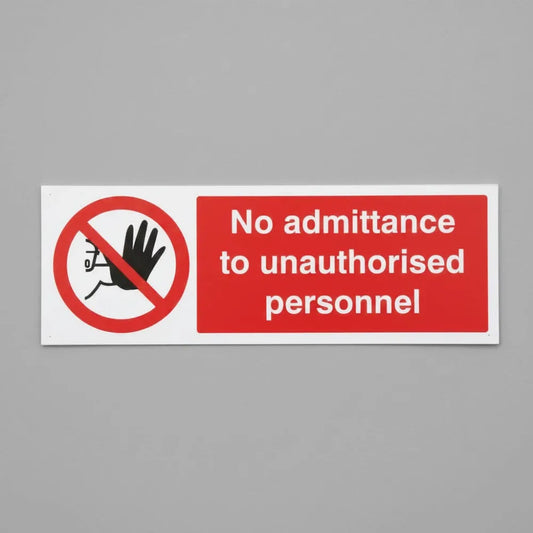 No admittance to unauthorised personnel