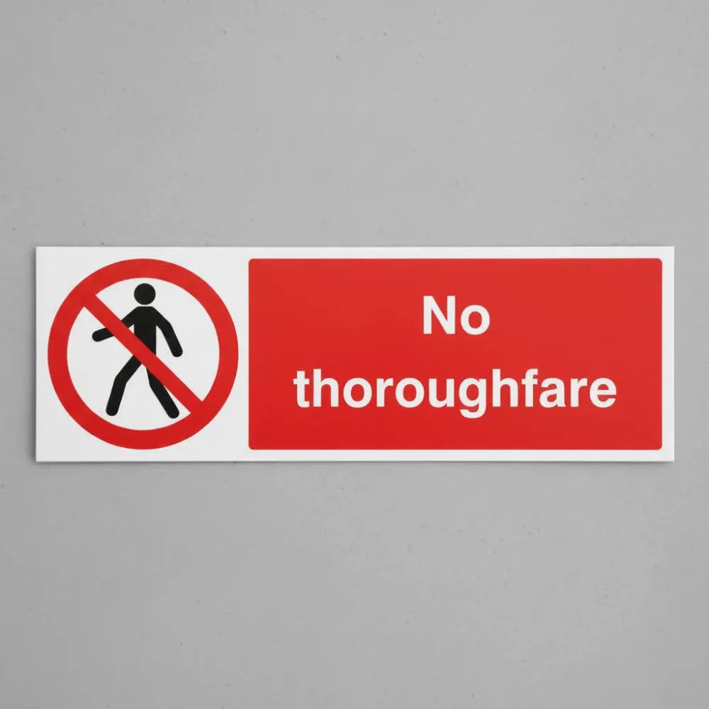 No thoroughfare