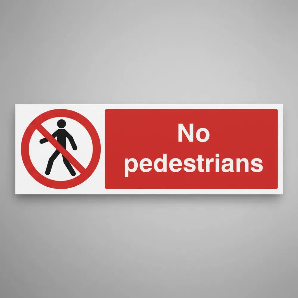 No pedestrians