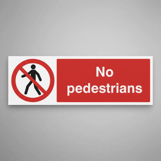 No pedestrians