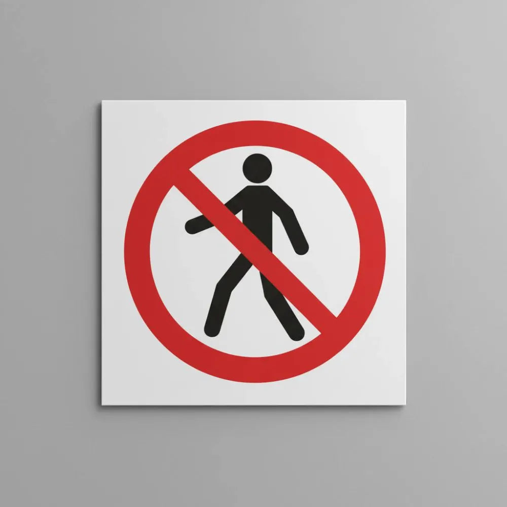 No admittance symbol