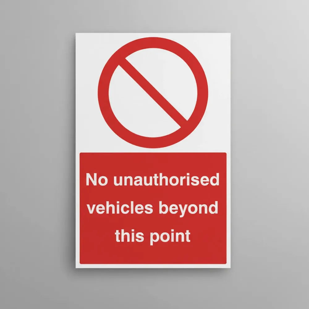 No unauthorised vehicles beyond this point