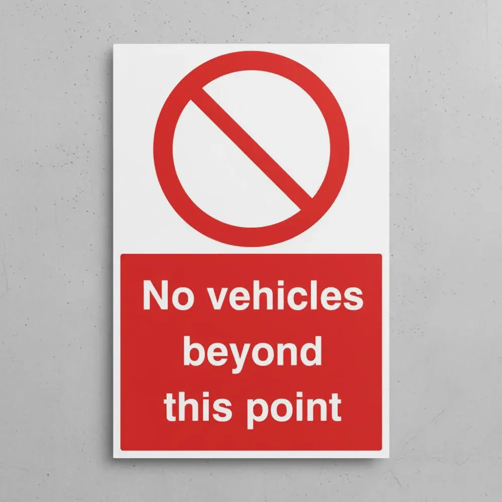 No vehicles beyond this point
