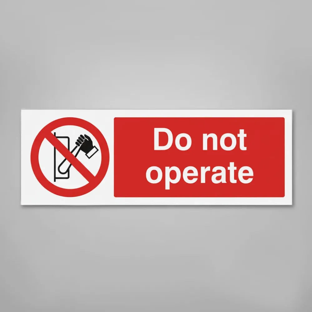 Do not operate