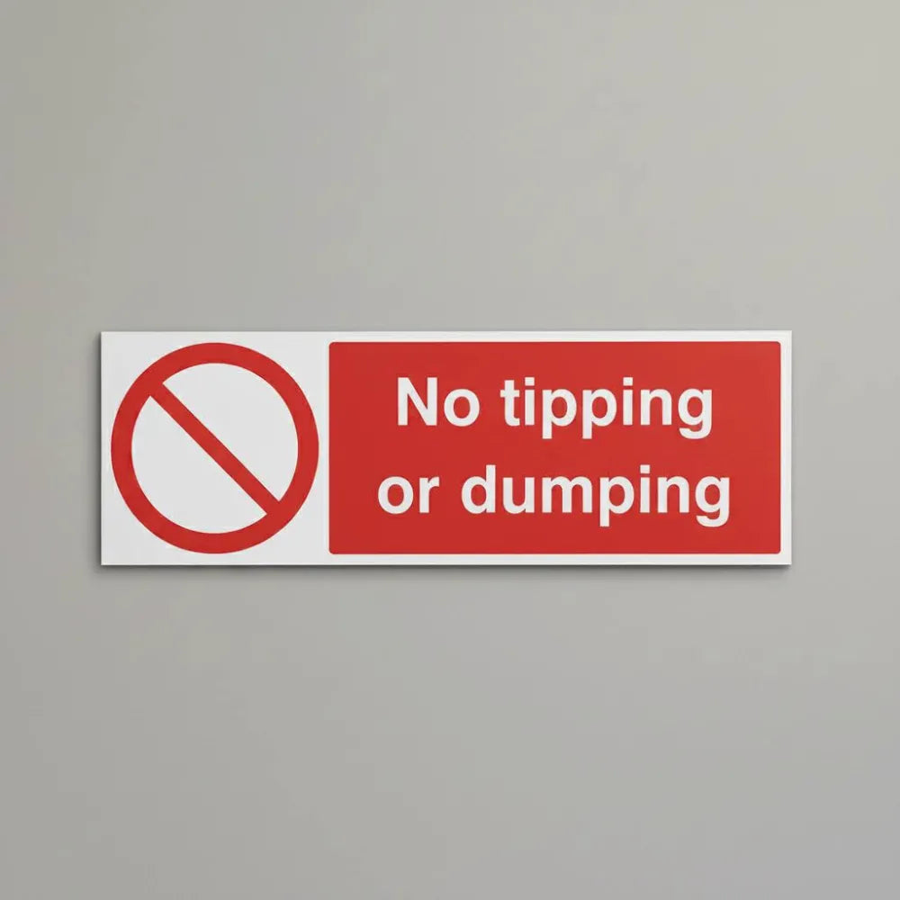 No tipping or dumping