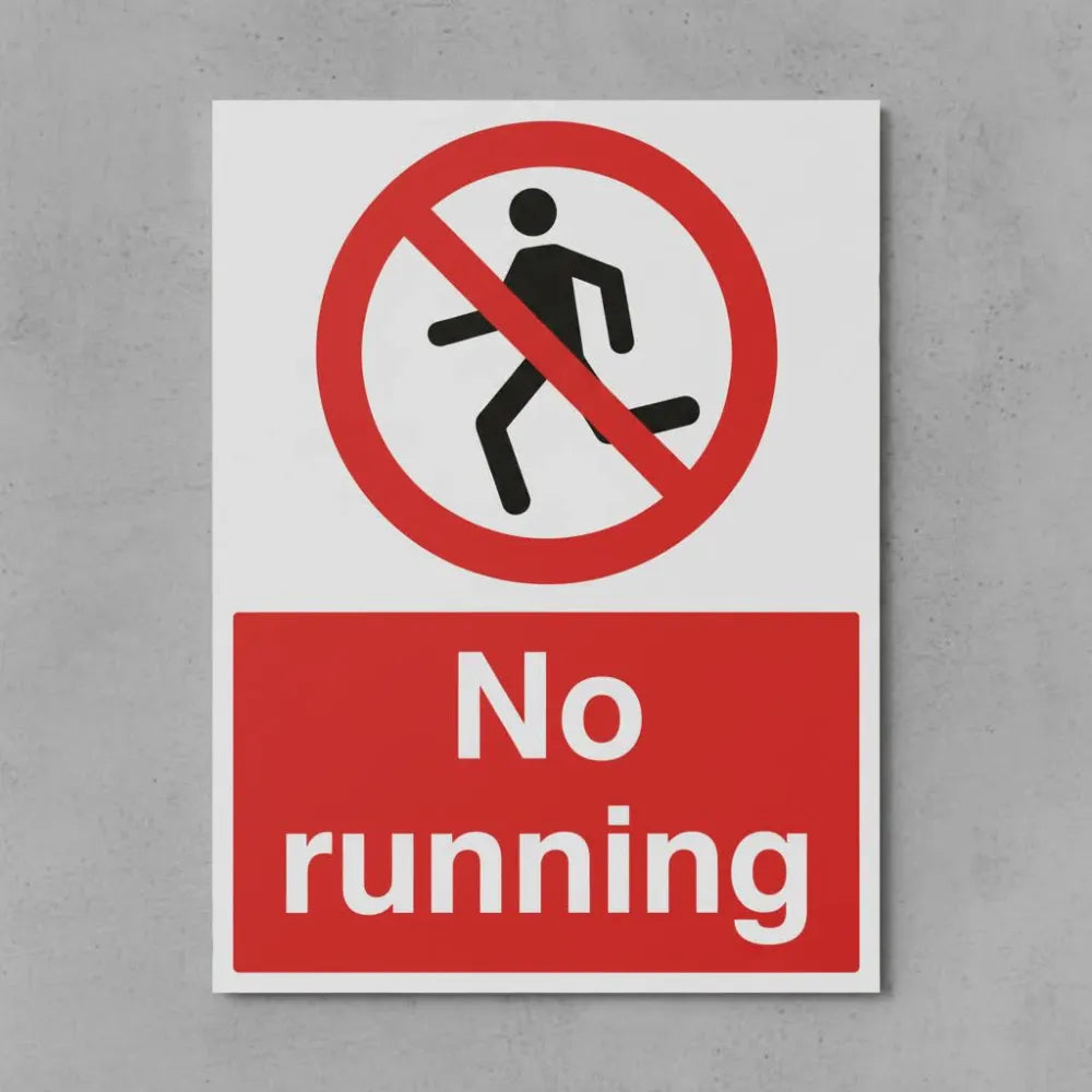 No running