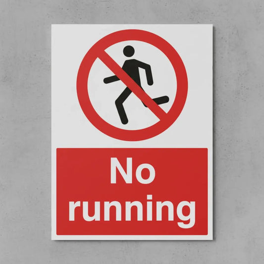No running