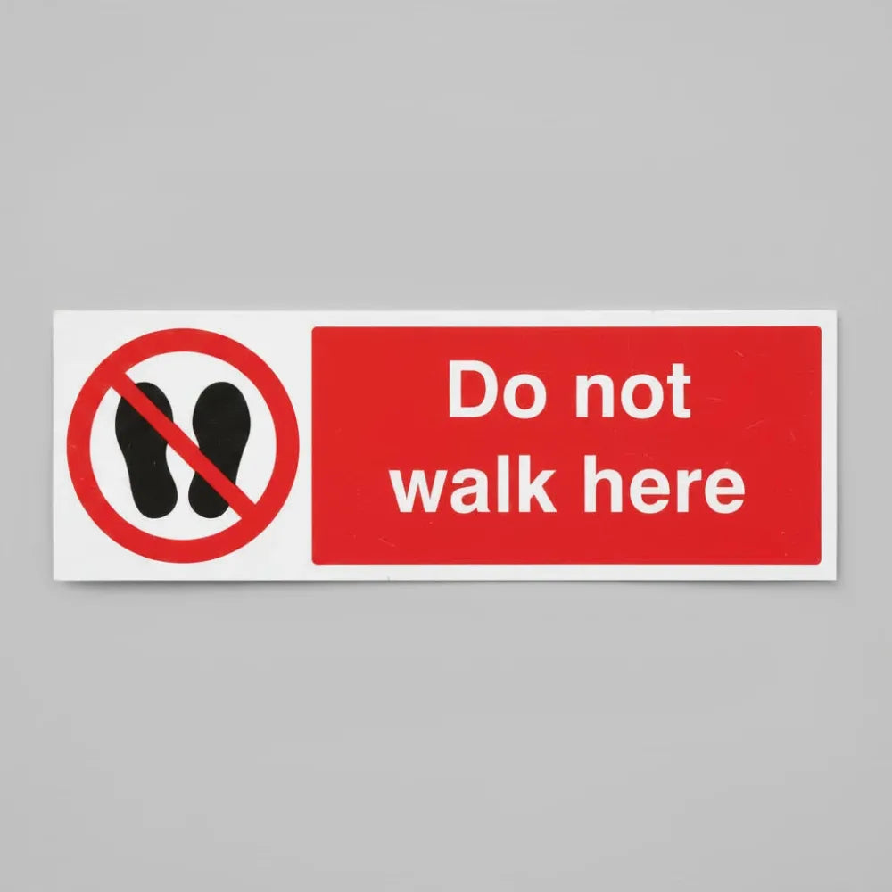 Do not walk here