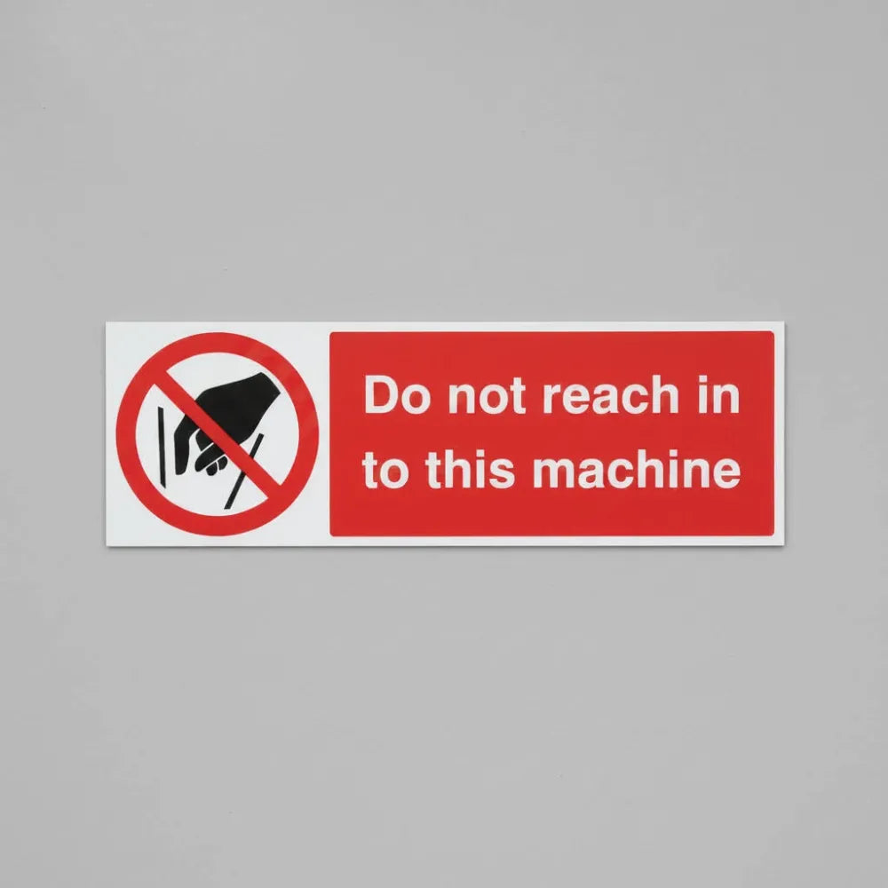 Do not reach into this machine