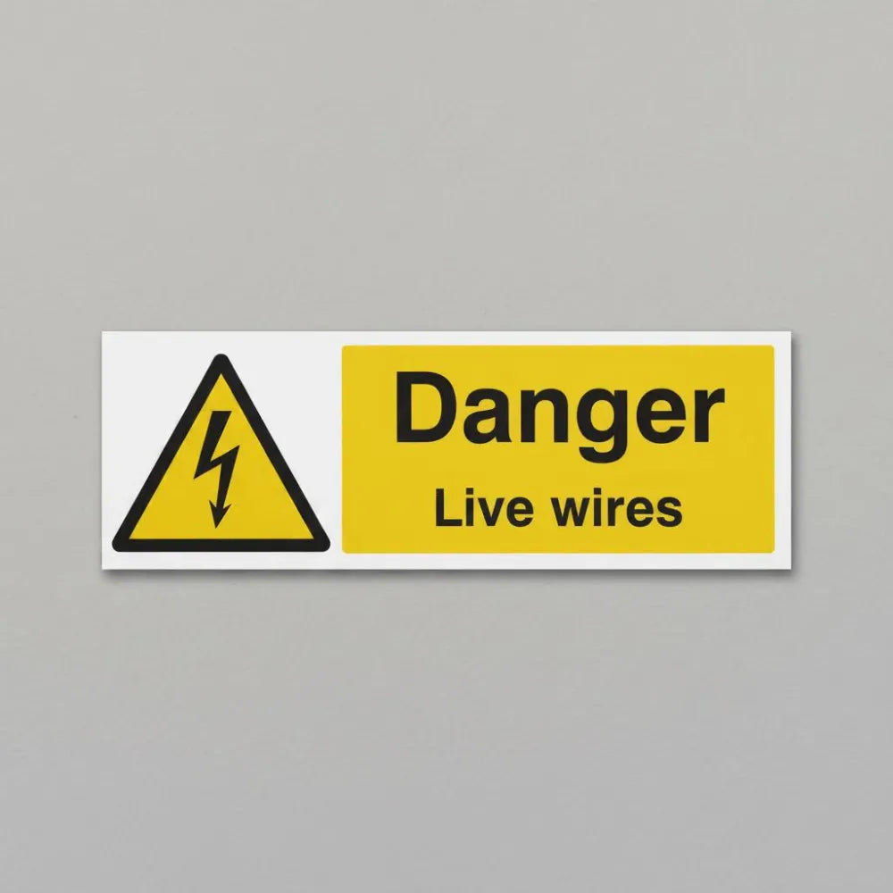 Danger live wires