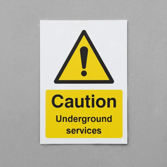 Caution underground services