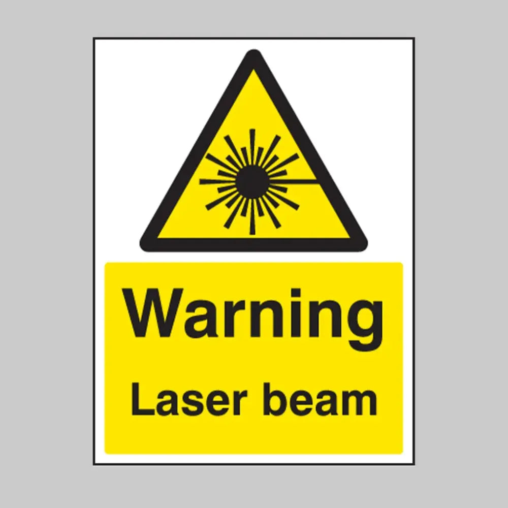 Warning laser beam