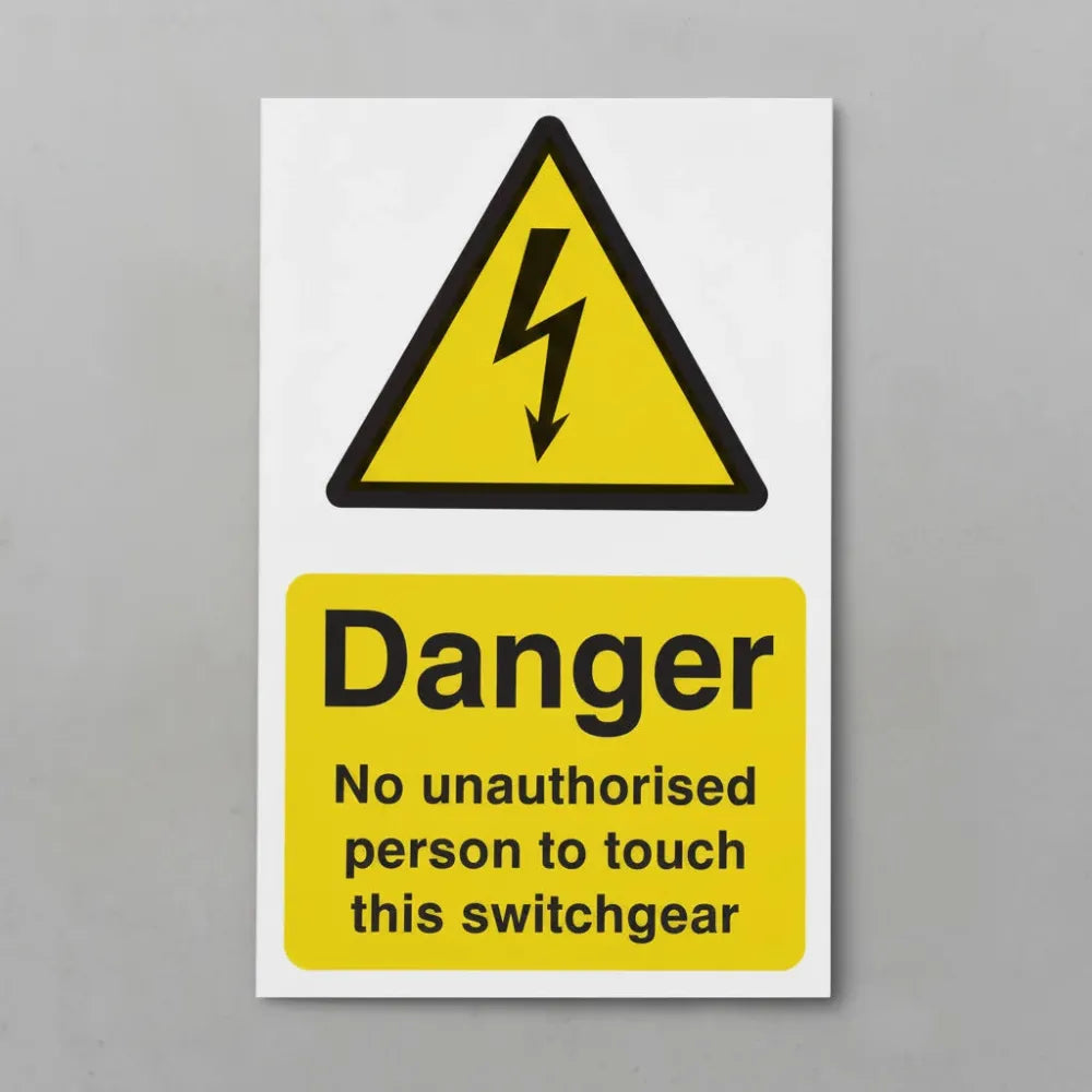 No unauthorised person to touch this switchgear