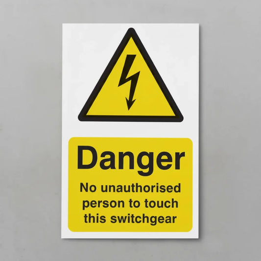 No unauthorised person to touch this switchgear