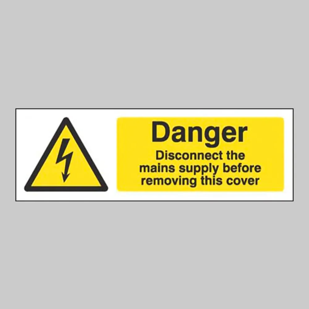 Danger Disconnect the mains supply before removing this cover