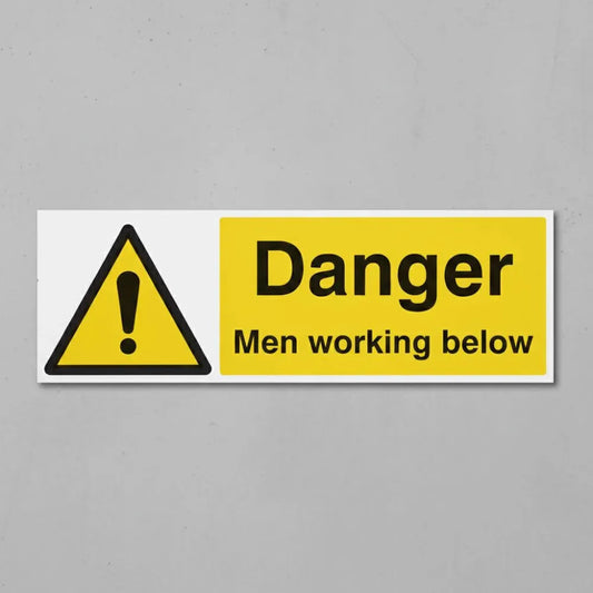 Danger men working below