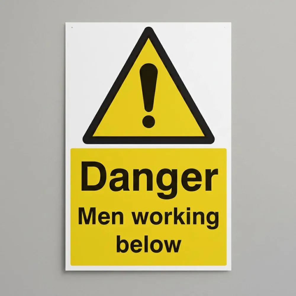 Danger men working below
