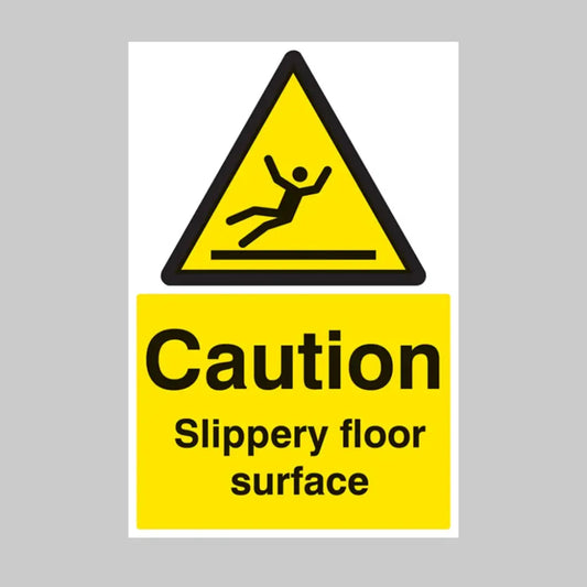 53584 Caution slippery surface floor graphic 400x600mm (external grade) Miscellaneous