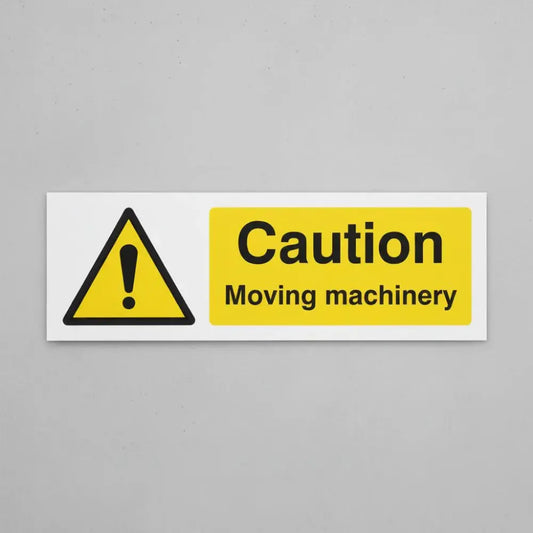 Caution moving machinery