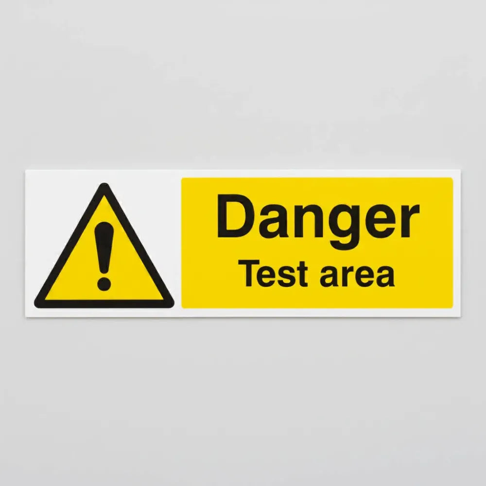 Danger test area