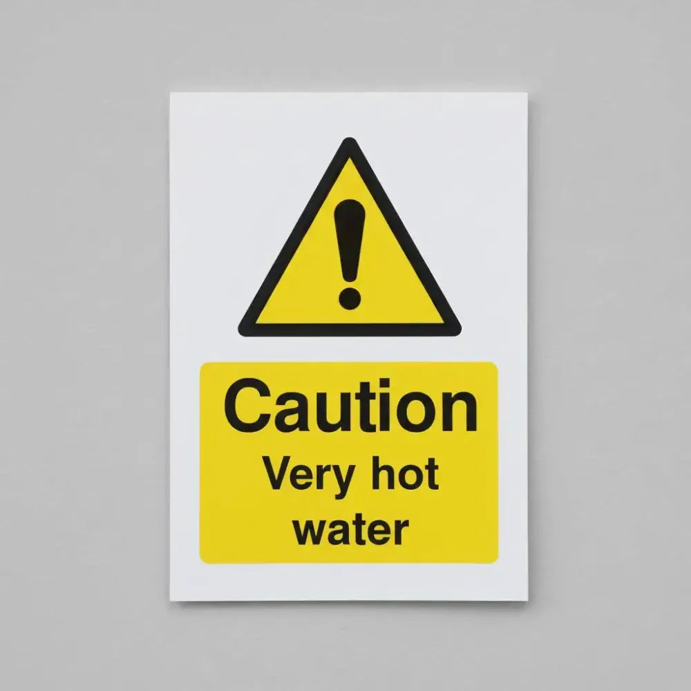 Caution very hot water