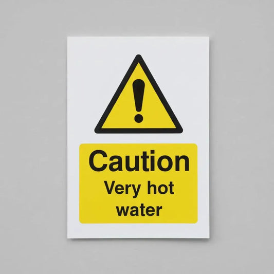 Caution very hot water