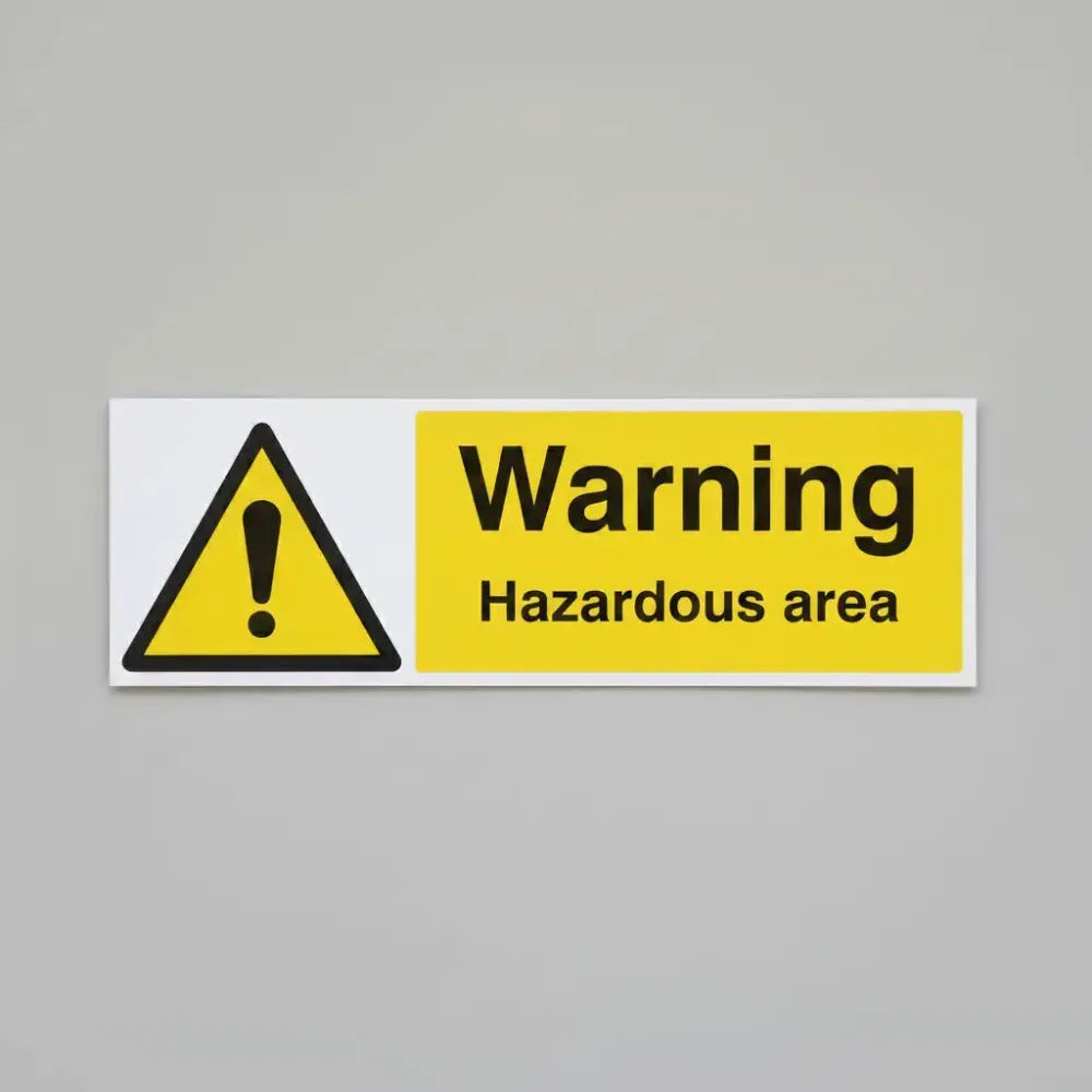 Warning hazardous area