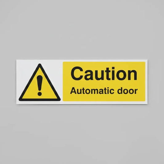 Caution automatic door
