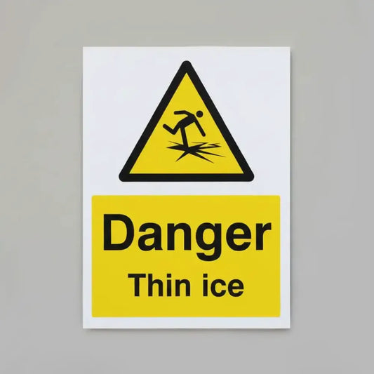 Danger thin ice