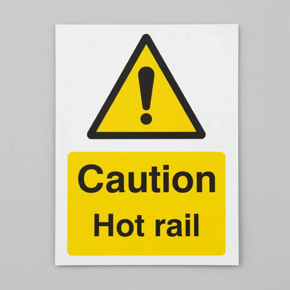 Caution hot rail