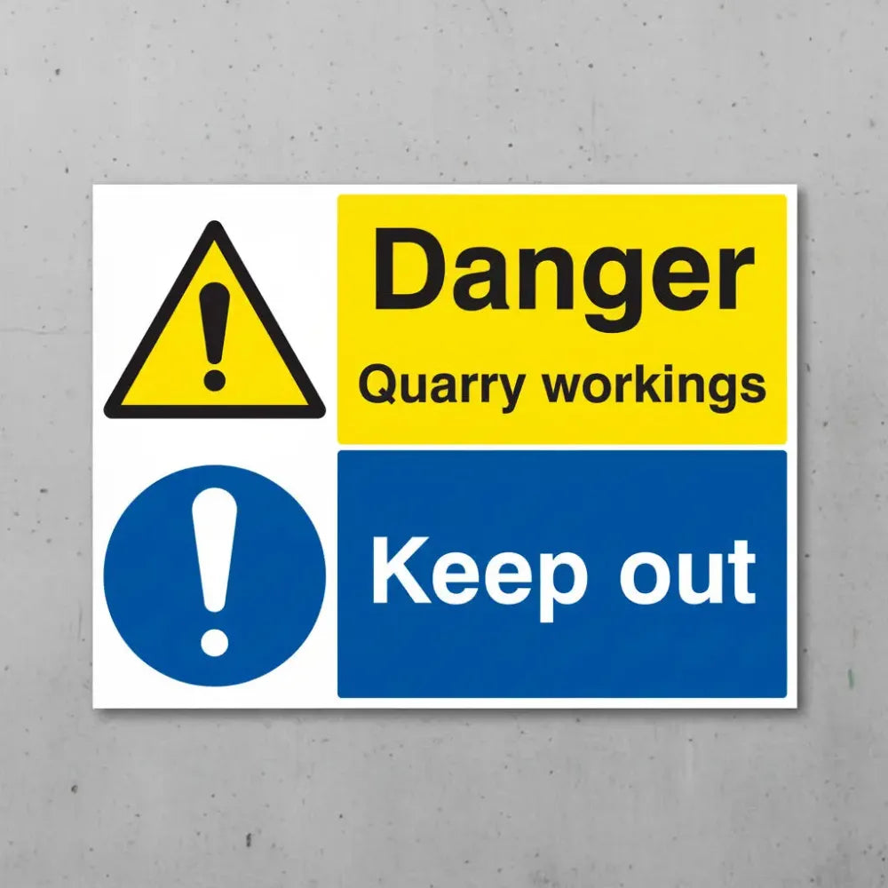 Danger quarry workings keep out
