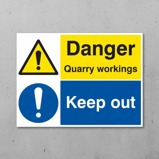 Danger quarry workings keep out