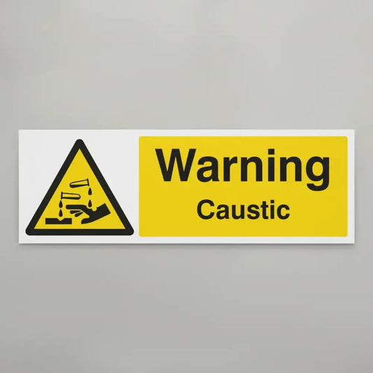 Warning caustic