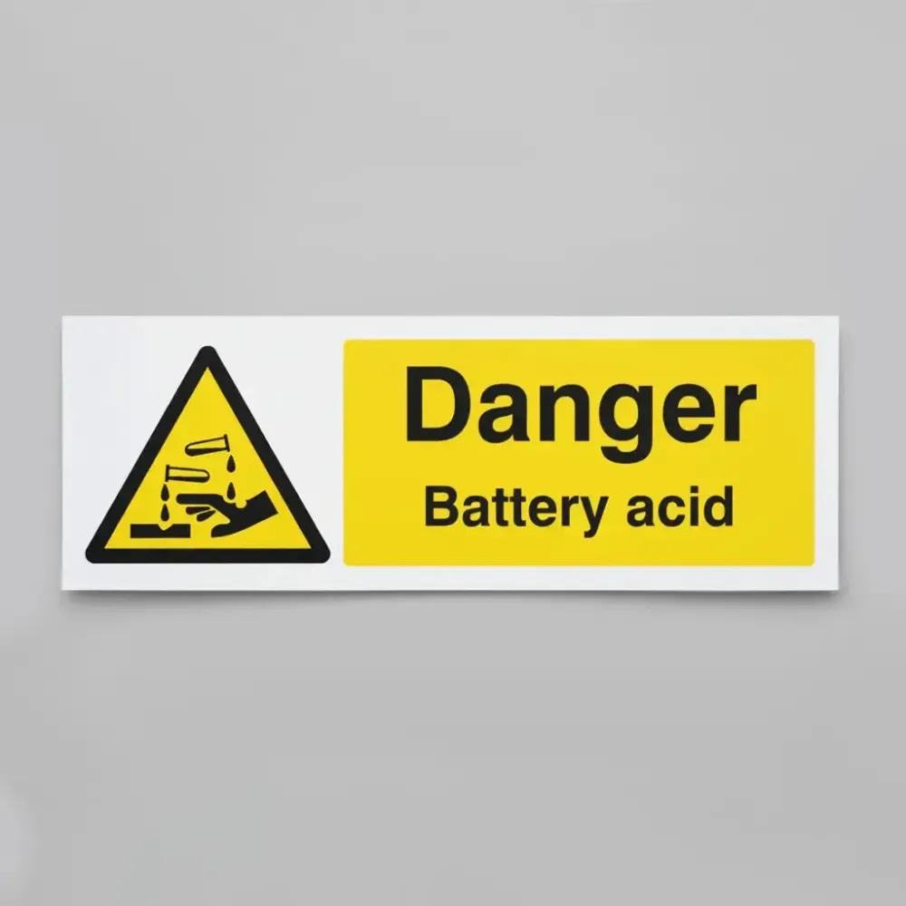 Danger battery acid
