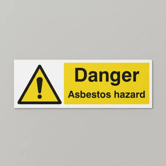 Danger asbestos hazard