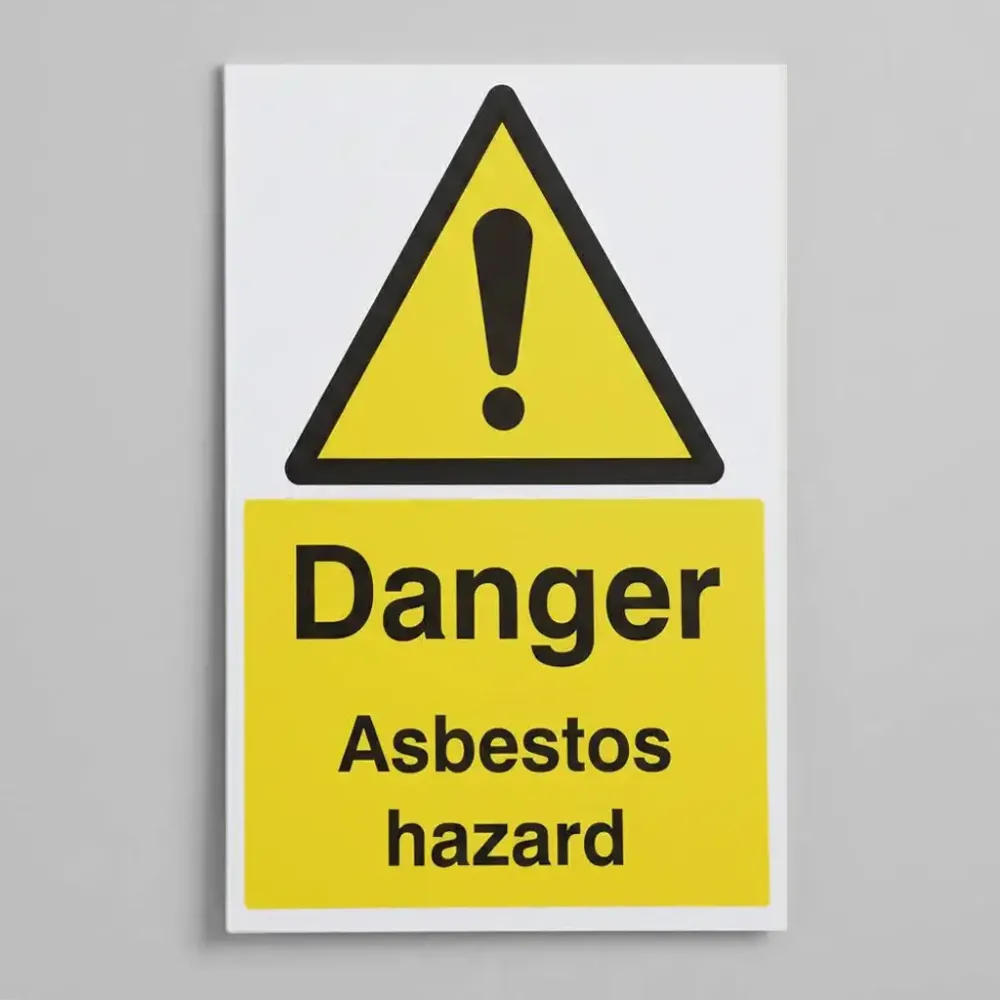 Danger asbestos hazard
