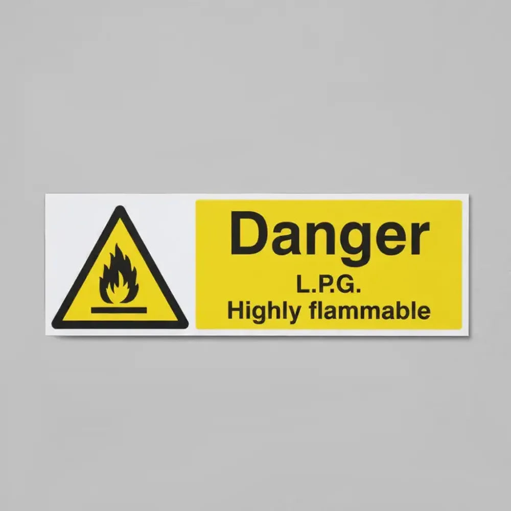 Danger LPG highly flammable