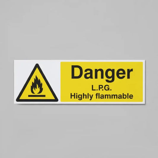Danger LPG highly flammable