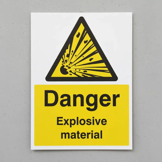Danger explosive material