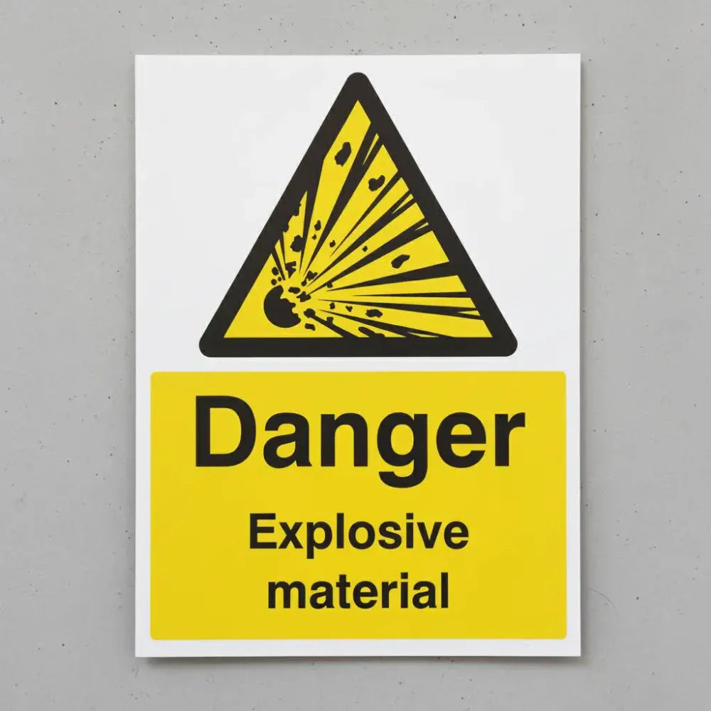 Danger explosive material