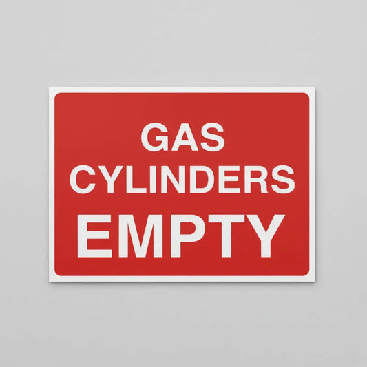 Gas cylinder empty