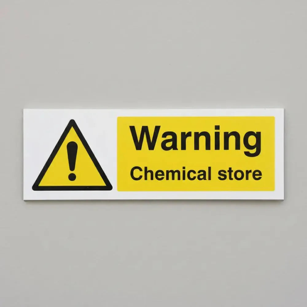 Warning chemical store