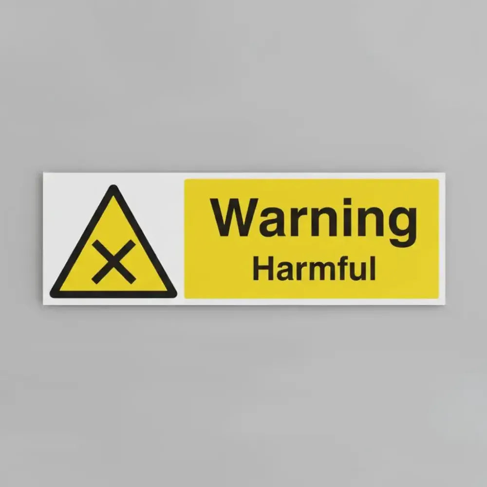 Warning harmful