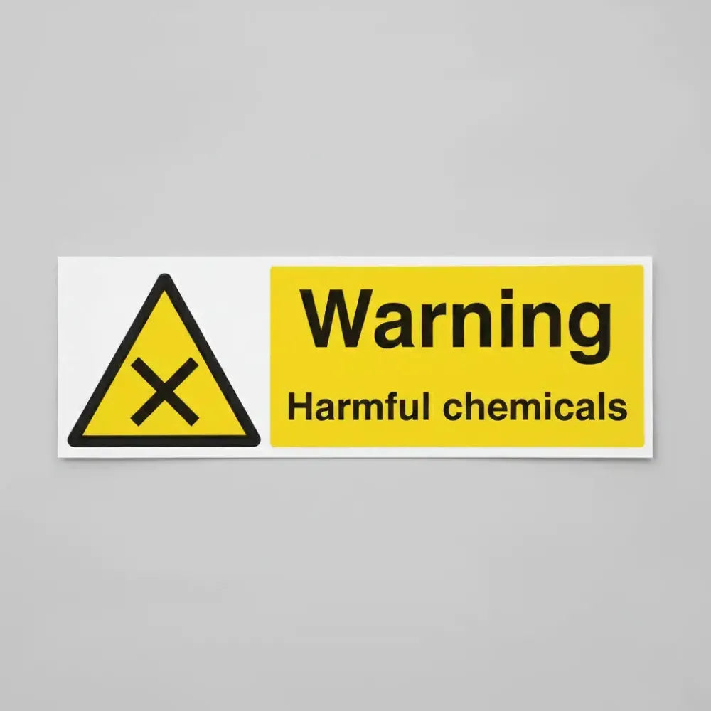 Warning harmful chemicals