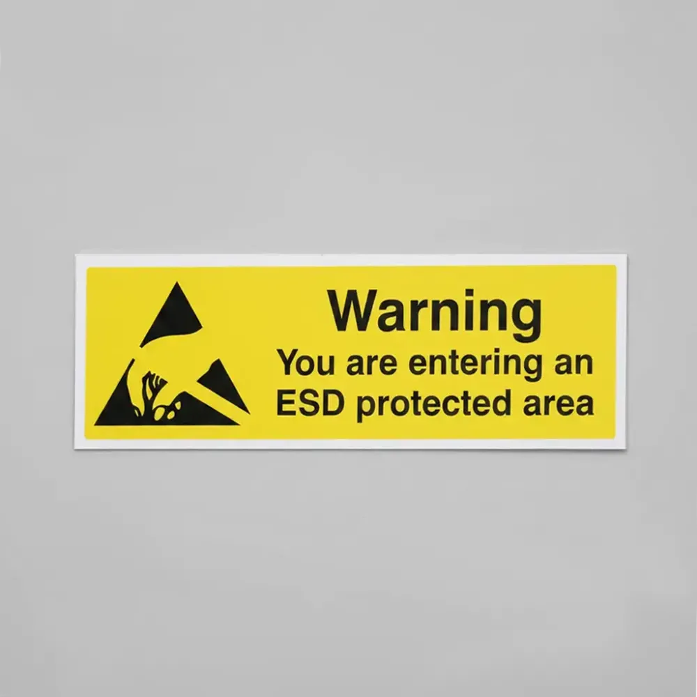 Warning you are entering an ESD protected area