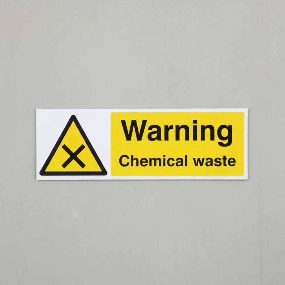 Warning chemical waste